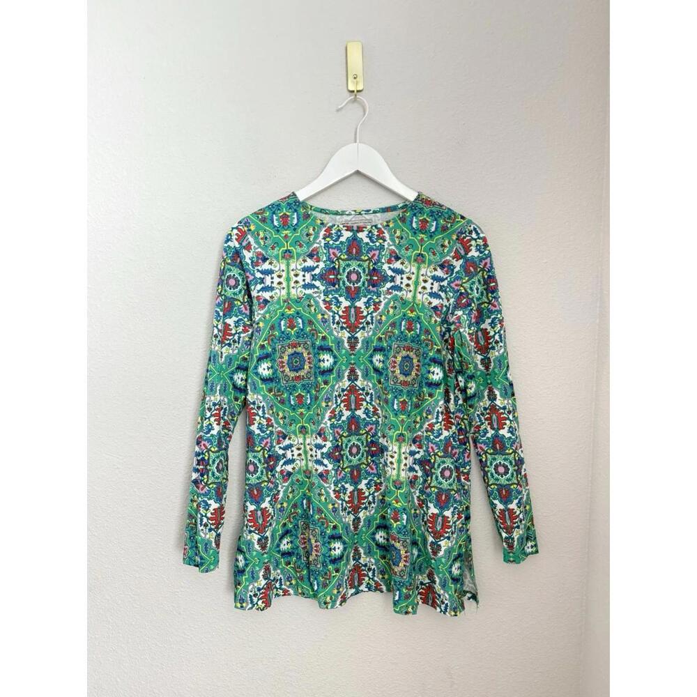 Coolibar Women’s Sz S UPF 50+ Kaleidoscope Geometric Daybreak Swing Top